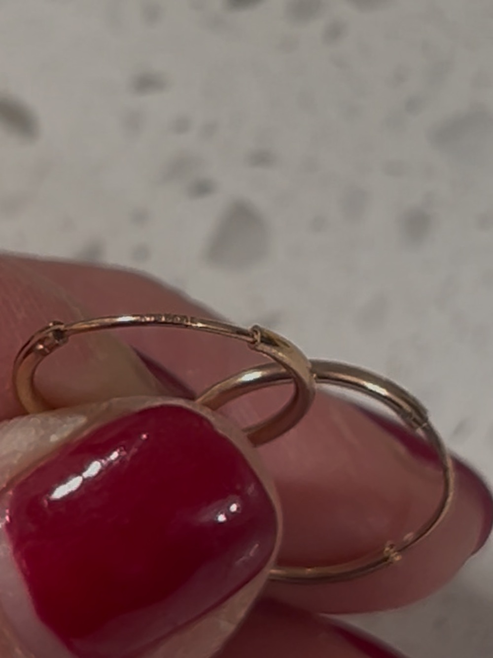 Vintage Sterling 925 gold tone hoops ❣️ - Picture 4 of 6